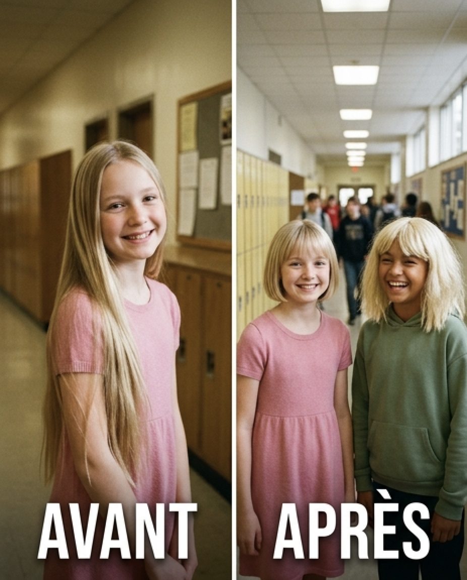 Ma fille de 12 ans s'est coupé les cheveux pour une fille atteinte d'un cancer – puis le directeur a appelé et a dit : « Vous devez venir maintenant et voir de vos propres yeux ce qui s'est passé. »