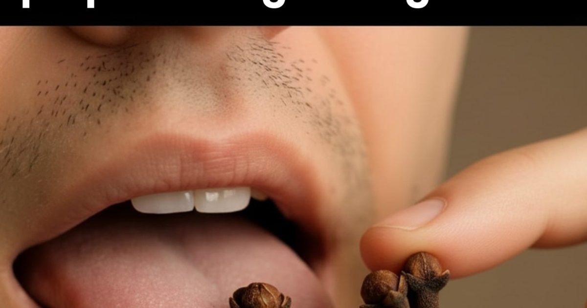 Mâcher deux clous de girofle par jour pourrait vous sauver la vie, mais la plupart des gens l’ignorent