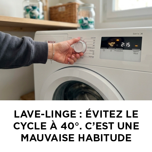 Machine à laver : n’utilisez pas le cycle de lavage à 40 °C : c’est une mauvaise habitude