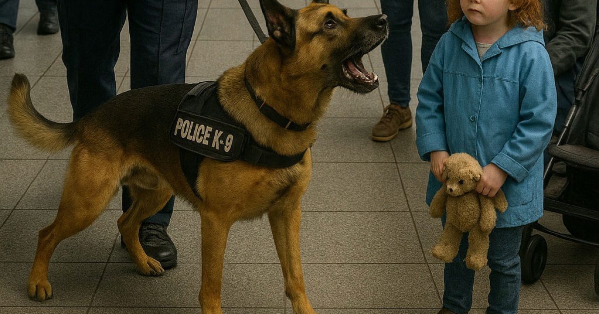 Max, un chien policier, a aboyé sur l’ours en peluche d’une petite fille. Ce qu’il a découvert a ému tout le monde