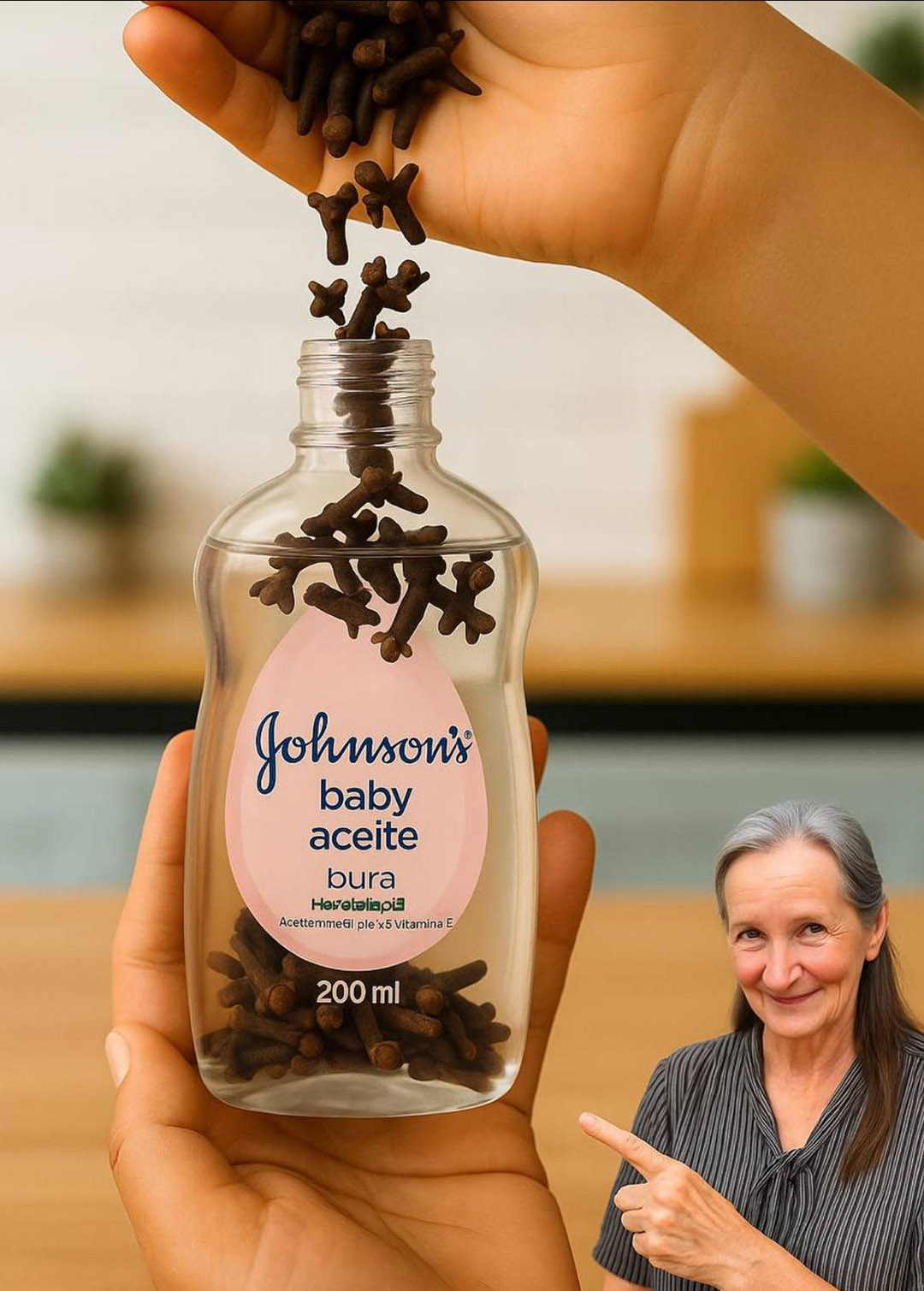 Mélangez de l’huile pour bébé avec des clous de girofle : en seulement 10 secondes, vous ne pourrez plus vous en passer