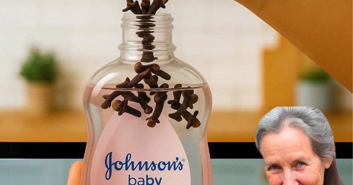 Mélangez de l’huile pour bébé avec des clous de girofle et préparez-vous à être surpris