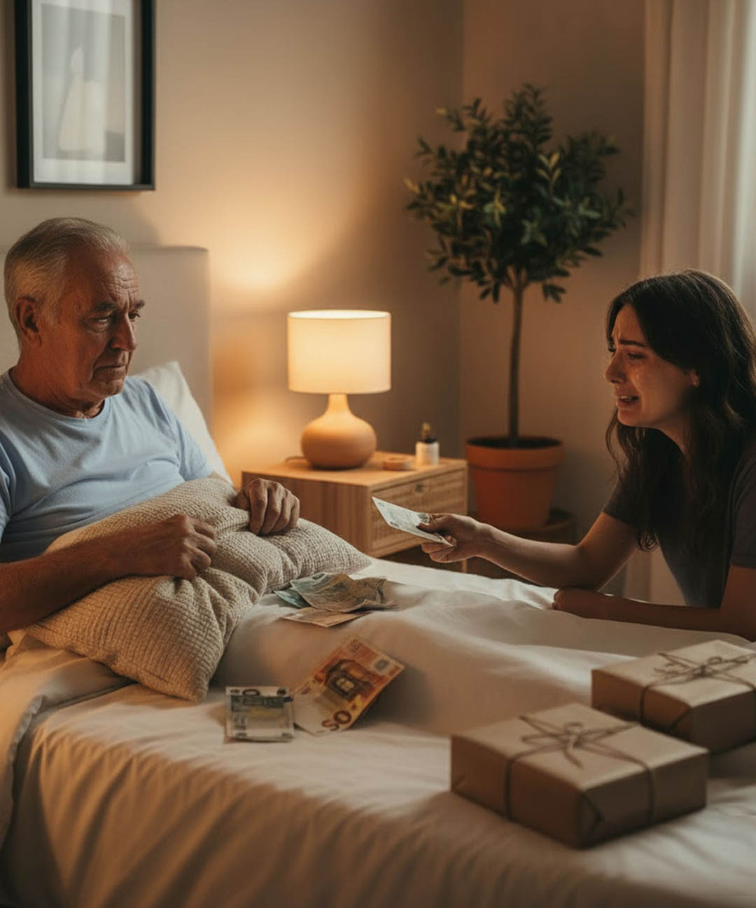 Mon beau-père n'avait pas de retraite. Je me suis occupé de lui de tout mon cœur pendant douze ans. Dans son dernier souffle, il m'a tendu un oreiller déchiré en disant : « Pour Claire. » Quand je l'ai ouvert, j'ai pleuré..