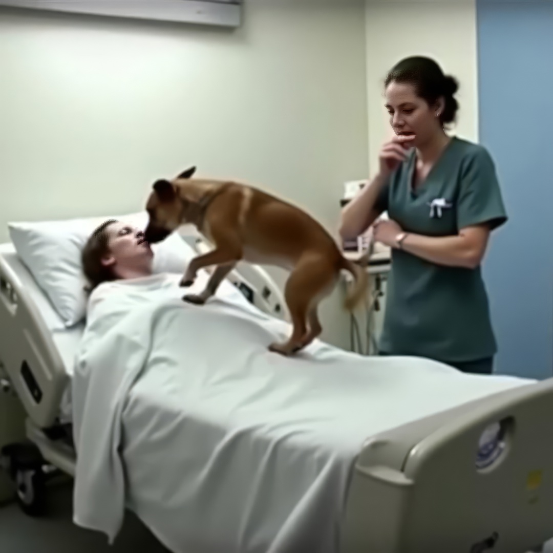 "Mon chien est resté à mes côtés à l’hôpital"