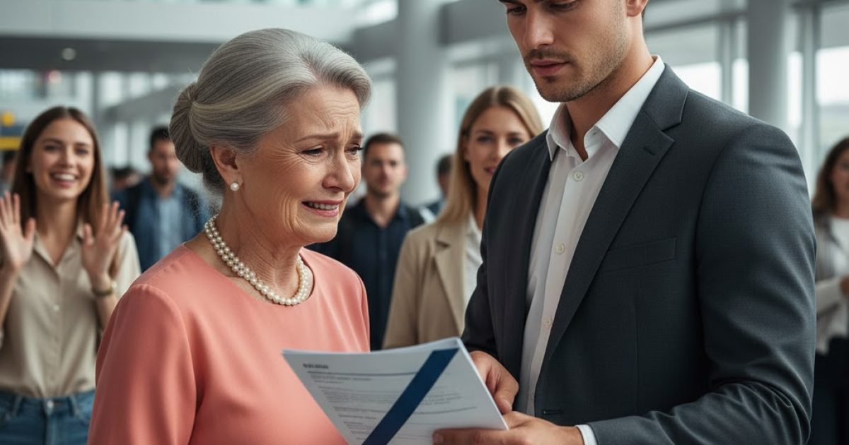 Mon fils m’a interdit de partir en voyage familial.. Mais j’ai éclaté de rire quand le pilote a dit : « Bienvenue à bord, madame. »