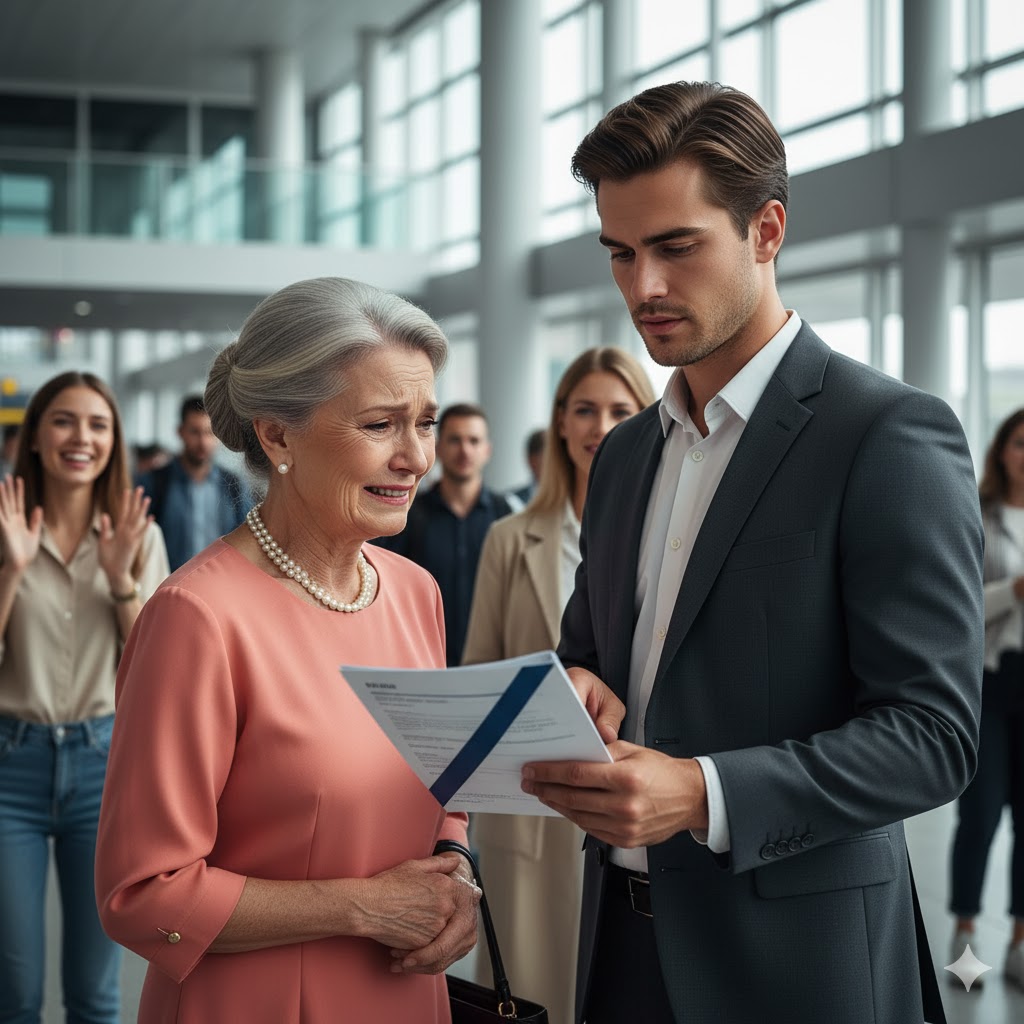 Mon fils m’a interdit de partir en voyage familial.. Mais j’ai éclaté de rire quand le pilote a dit : « Bienvenue à bord, madame. »