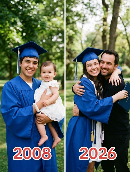 Mon père m’a élevée seul après que ma mère biologique m’a abandonnée à l’âge de trois mois dans le panier de son vélo — dix-huit ans plus tard, elle est réapparue le jour de ma remise de diplôme