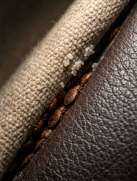 Mystère du canapé : j’ai trouvé ça dans une fissure du canapé… S’il vous plaît, ne me dites pas que ce sont des punaises de lit !