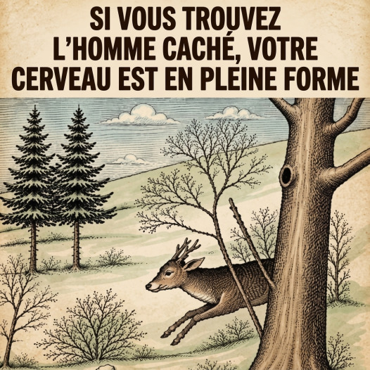 Illusion d'optique : arrivez-vous à trouver le visage caché dans cette forêt enneigée ?