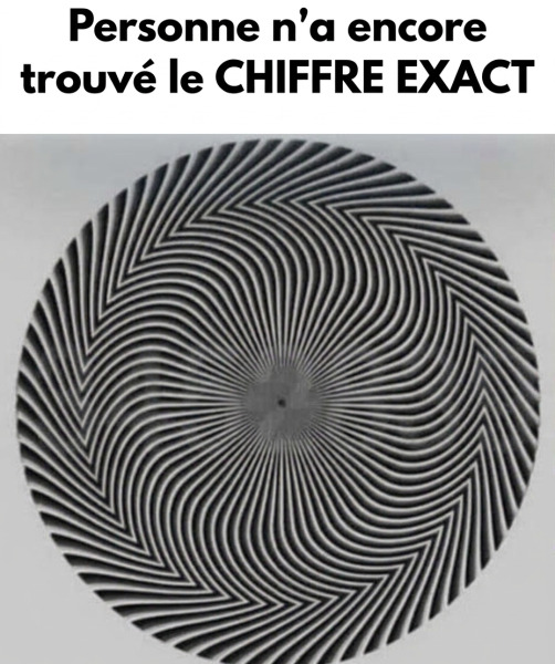 Cette illusion d'optique cache un nombre secret : combien de chiffres voyez-vous vraiment ?