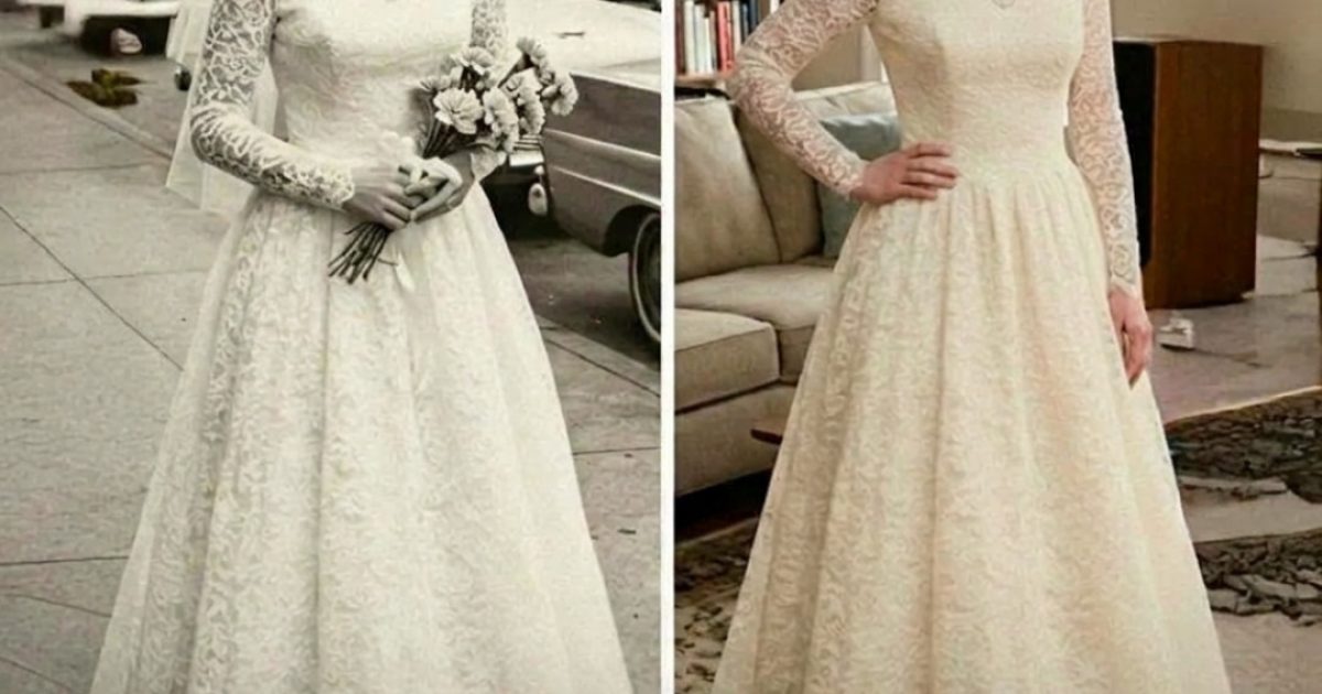 Elle retouche la robe de mariée de sa grand-mère et découvre un secret de famille bouleversant