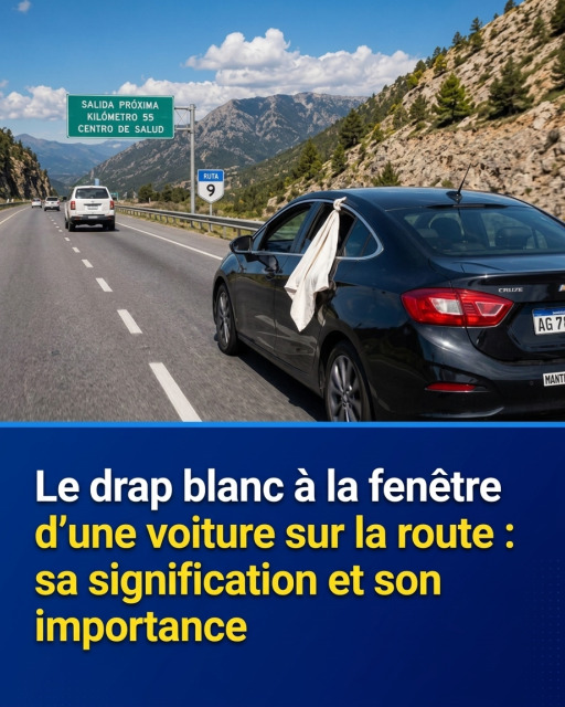 Chiffon blanc à la fenêtre d'une voiture : ce signal discret que tout conducteur devrait connaître