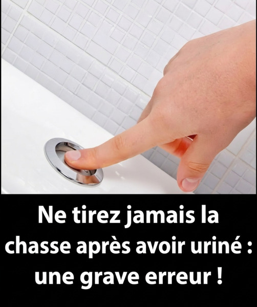 Pourquoi il ne faut pas toujours tirer la chasse d'eau après avoir fait pipi