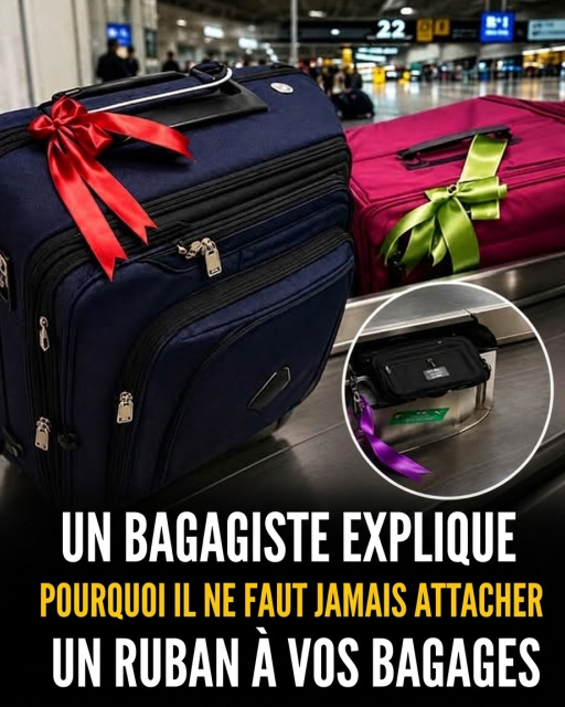 Pourquoi les agents de piste vous déconseillent d'attacher un ruban à votre valise
