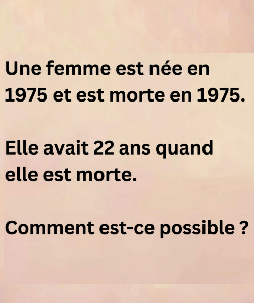 Elle est née et morte en 1975 mais avait 22 ans : l'énigme qui fait disjoncter tout le monde