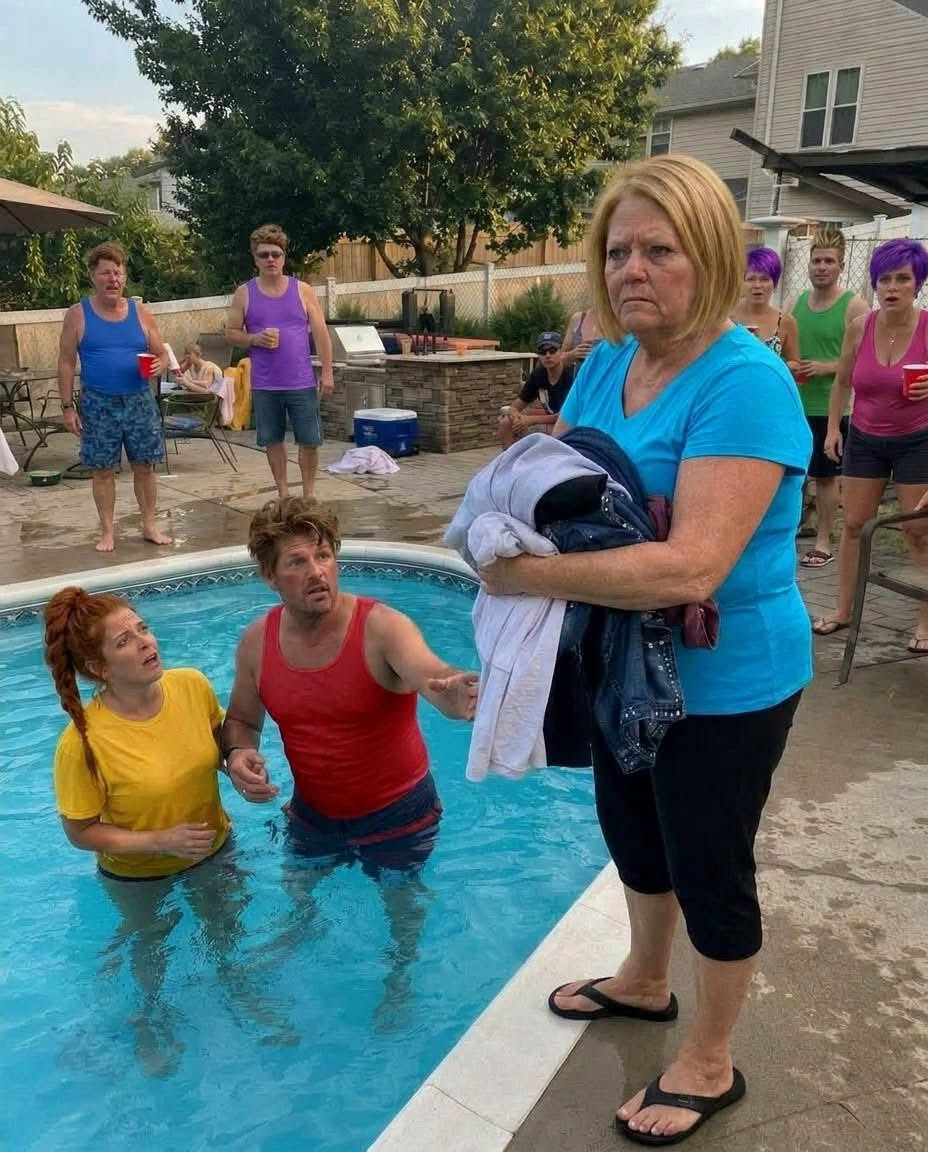 Elle découvre son mari dans la piscine avec la voisine : sa réaction froide fait le tour du quartier