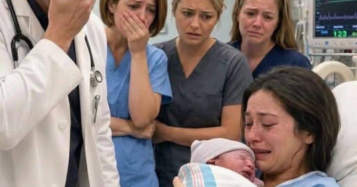 Elle accouche seule, et la réaction du médecin en voyant son bébé bouleverse tout le monde