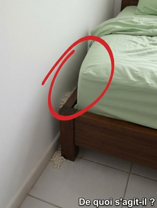 Elle rentre chez elle après une longue journée et découvre quelque chose d'inexplicable près de son lit