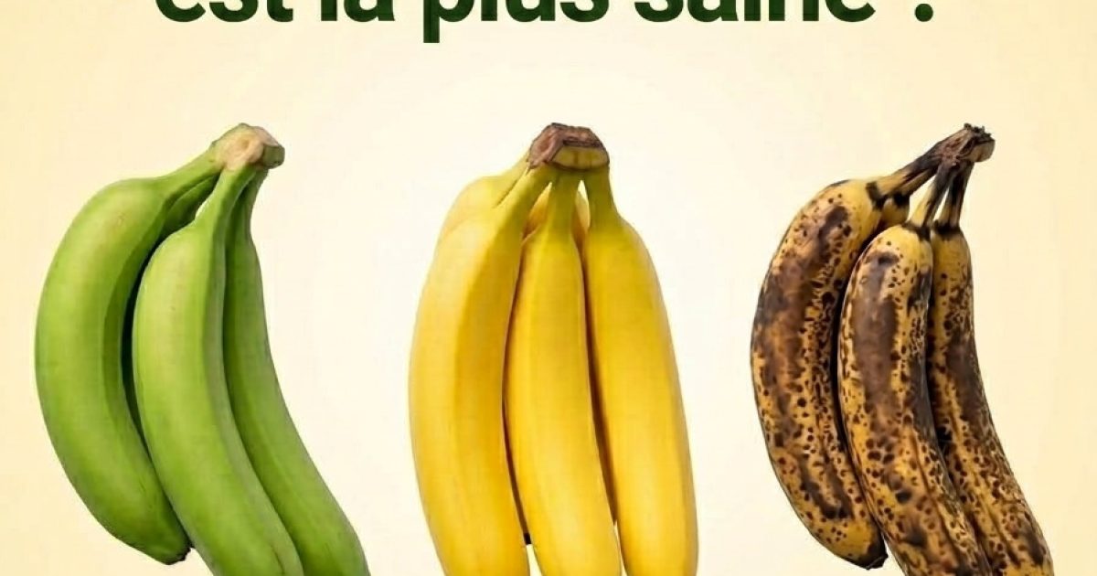 Banane verte, jaune ou brune : laquelle est vraiment la plus saine pour vous ?