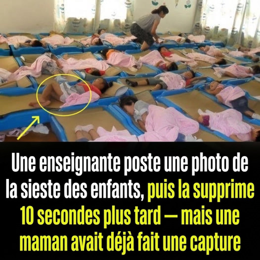 Elle publie une photo de ses élèves endormis et la supprime 10 secondes après : trop tard, un parent avait déjà tout sauvegardé