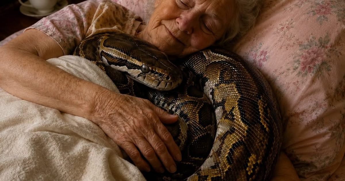 Elle dormait avec son python depuis des mois : ce que sa fille vétérinaire a découvert a tout changé