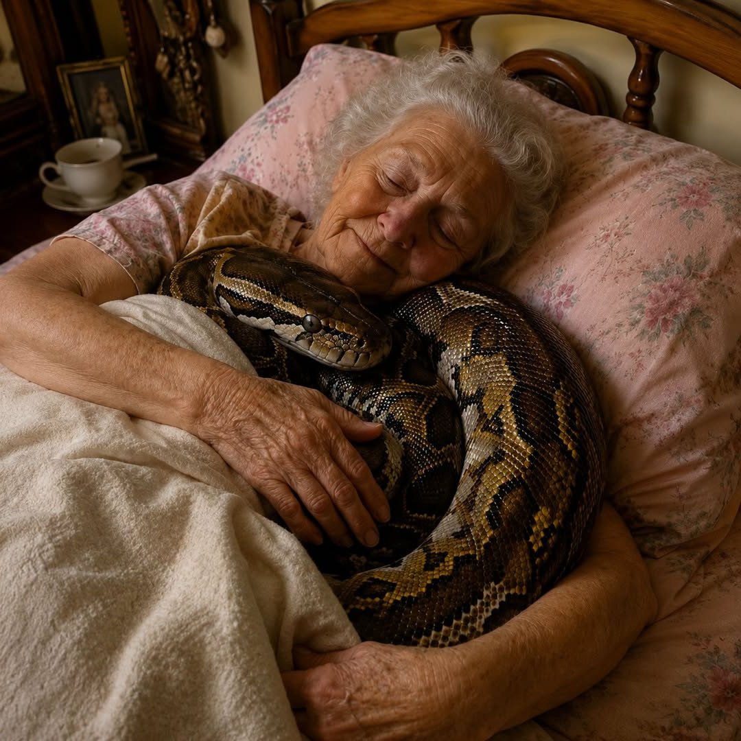 Elle dormait avec son python depuis des mois : ce que sa fille vétérinaire a découvert a tout changé