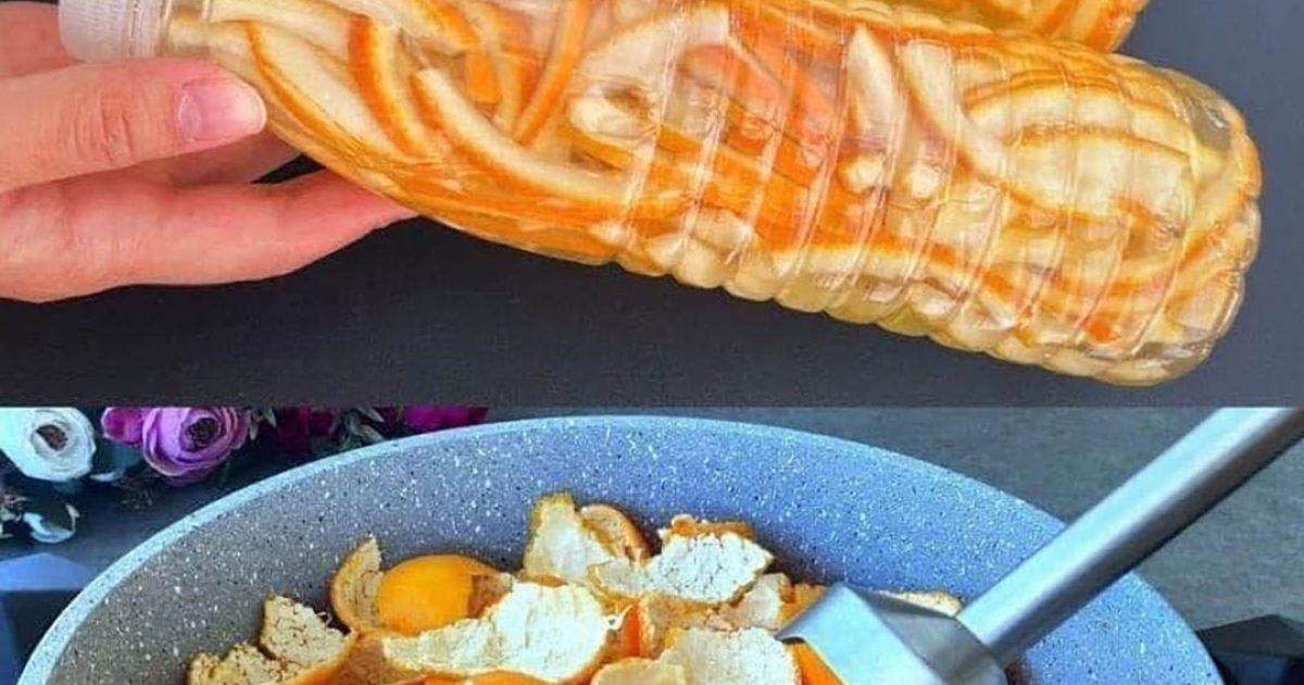 Ne jetez plus vos écorces d’orange : glissez-les dans un bocal avec un peu de vinaigre… elles sont de véritables trésors pour la maison