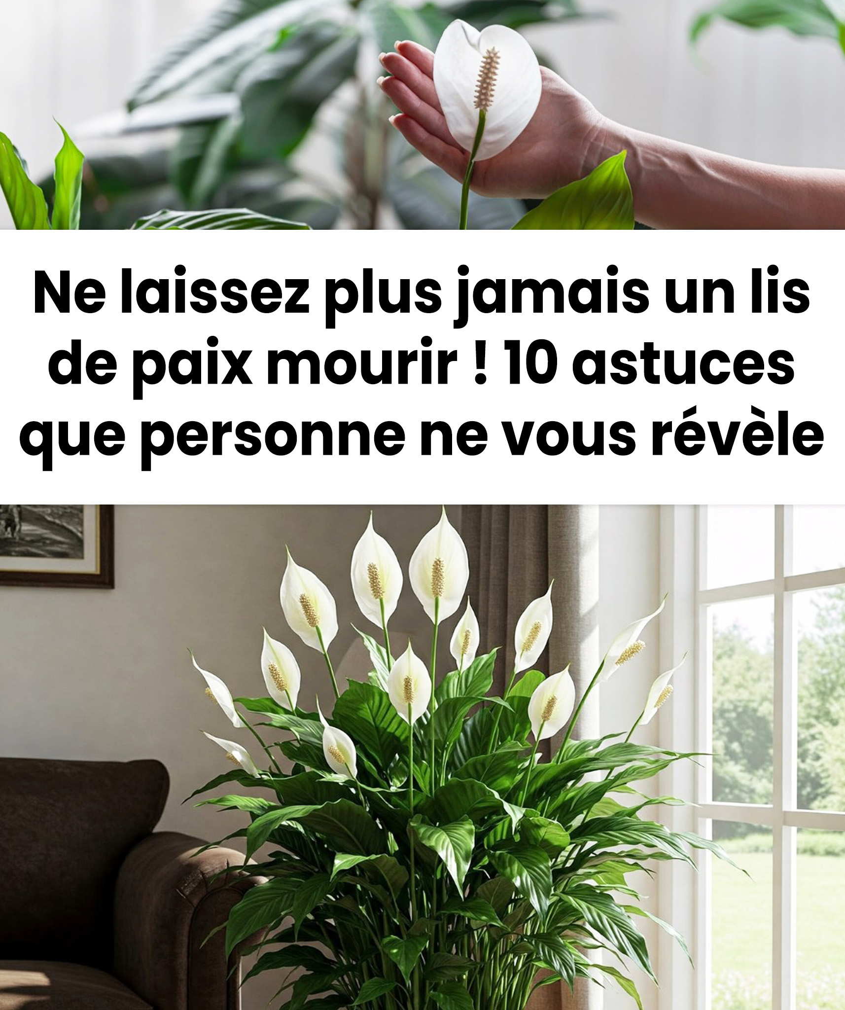 Ne laissez plus jamais mourir votre lis de paix ! 10 astuces que personne ne vous dit