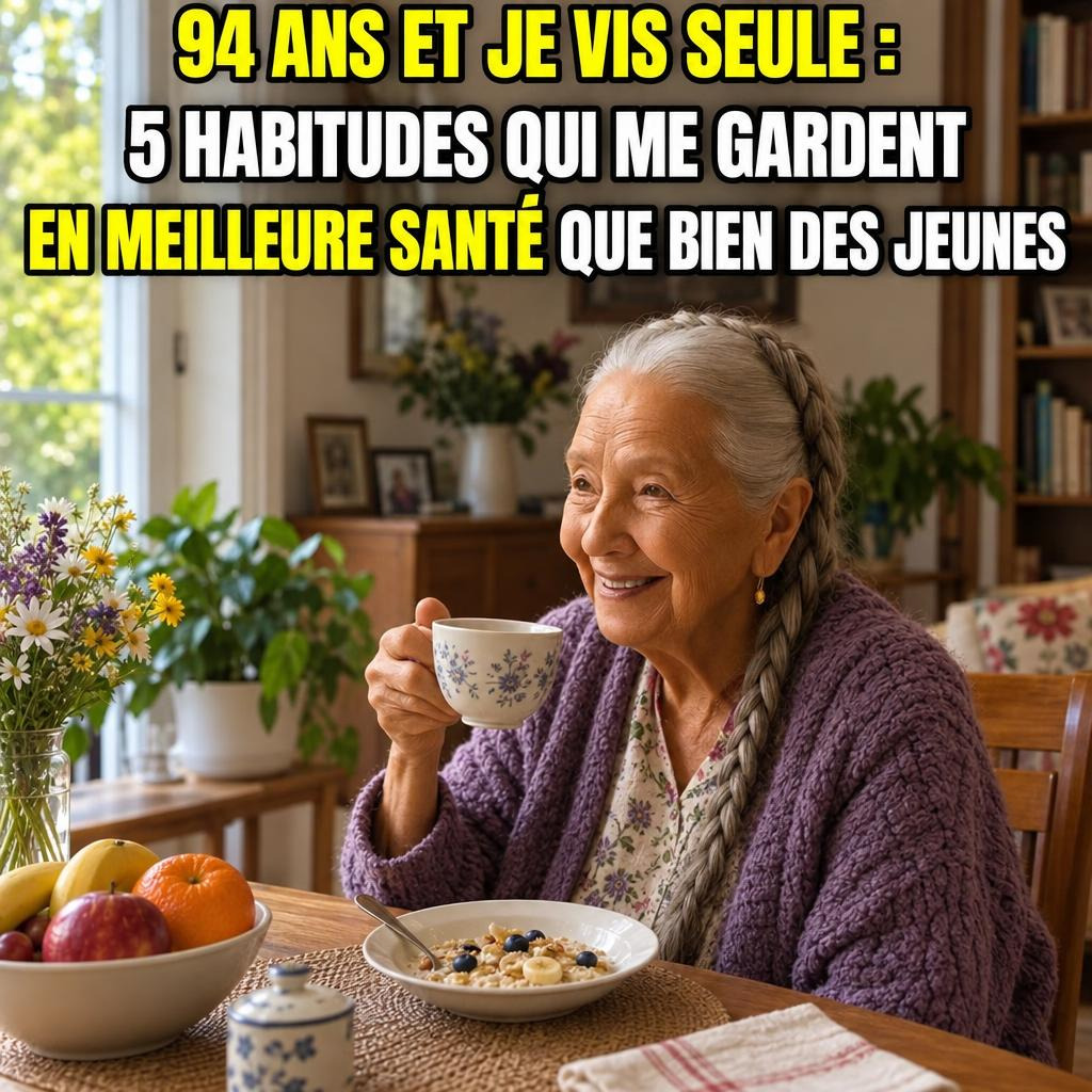 Elle a 94 ans, vit seule et se porte mieux que beaucoup de jeunes : ses 5 habitudes du matin à adopter d'urgence