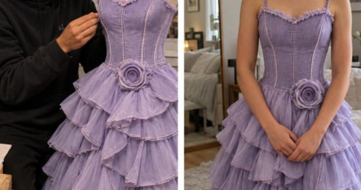 Il a cousu sa robe de remise de diplôme avec les vêtements de leur maman : l'histoire qui fait fondre le web