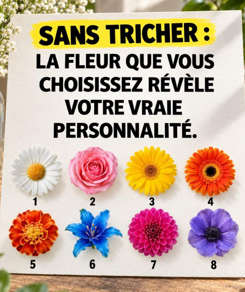 La fleur que vous choisissez révèle votre vraie personnalité : laquelle vous ressemble vraiment ?