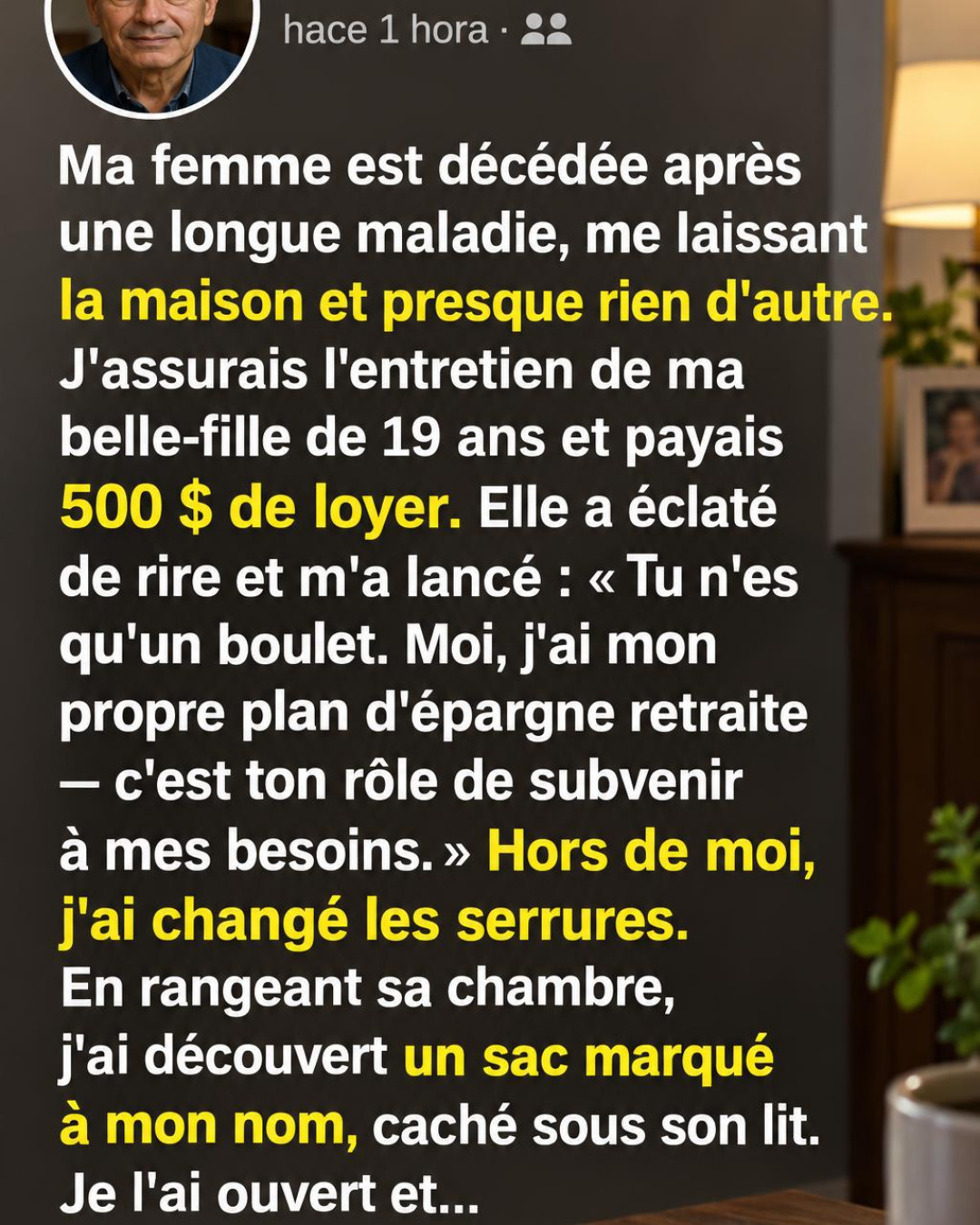 Il pensait être seul face au deuil : ce qu'il a découvert sous le lit de sa belle-fille a tout changé