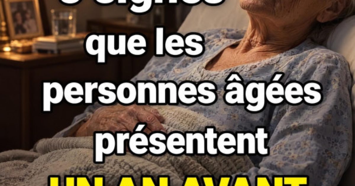Ces 5 signaux discrets chez les personnes âgées que l'on a trop tendance à ignorer