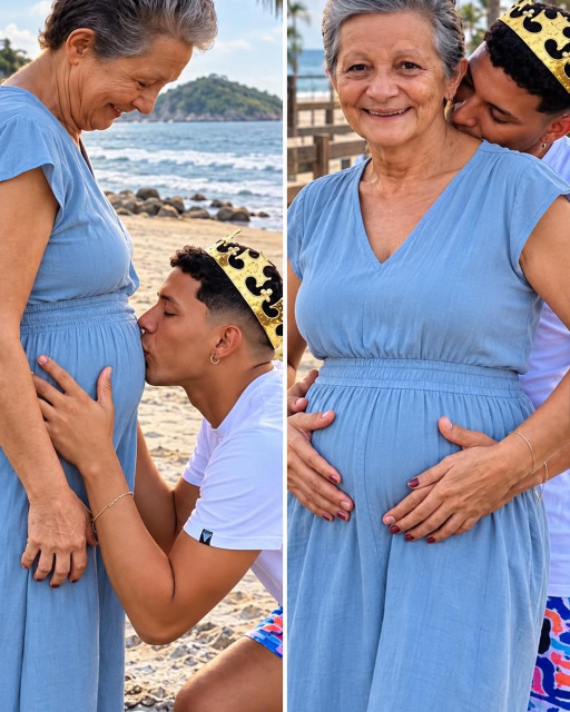 Elle a 61 ans, lui en a 25 : quand leur annonce de grossesse a laissé toute leur famille sans voix