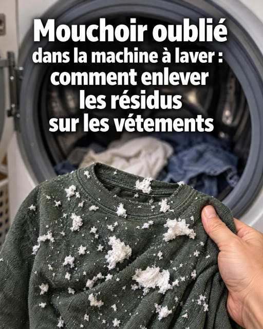Mouchoir oublié dans la machine à laver : 5 astuces géniales pour sauver vos vêtements