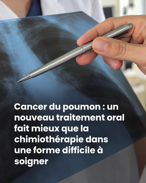 Cancer du poumon : ce nouveau traitement en comprimé montre des résultats impressionnants face à la chimiothérapie