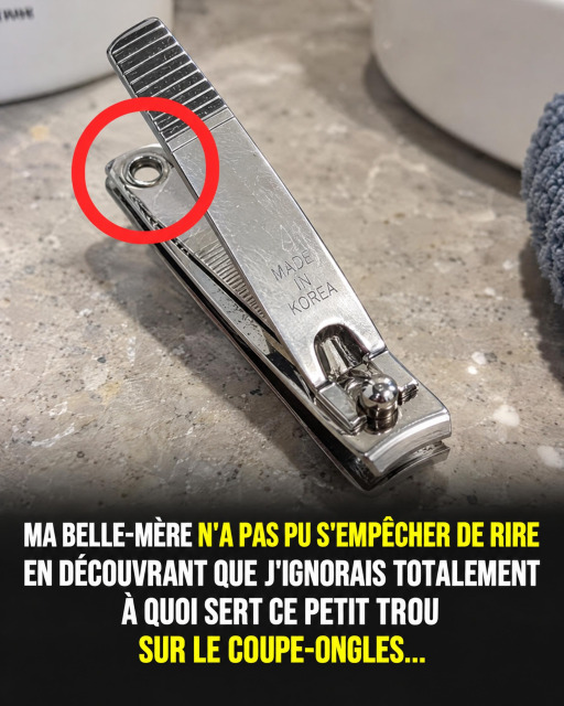 Le petit trou mystérieux du coupe-ongles : voici enfin à quoi il sert vraiment