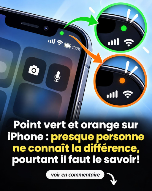 Point orange ou vert sur iPhone : voici ce que ce petit indicateur révèle vraiment sur votre vie privée