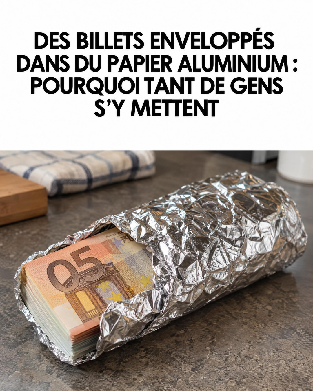 Pourquoi enrouler ses billets de banque dans du papier aluminium ? L'astuce maison qui circule partout