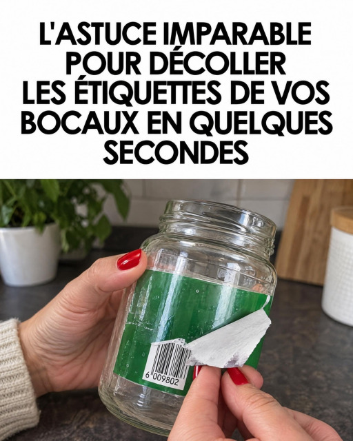 Résidus de colle sur les bocaux en verre : 5 astuces imparables pour en venir à bout