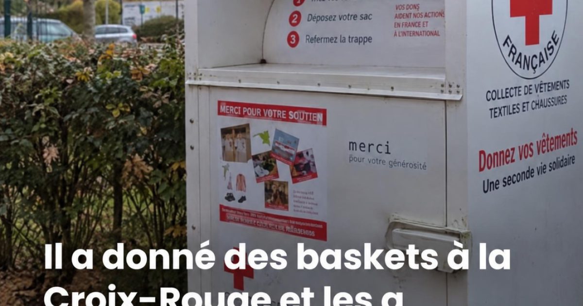 Il glisse un AirTag dans ses baskets données à la Croix-Rouge : ce qu'il découvre 800 km plus loin interpelle
