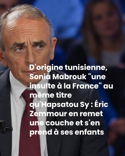 Sonia Mabrouk face à Éric Zemmour : un débat sur les prénoms qui prend une tournure très personnelle