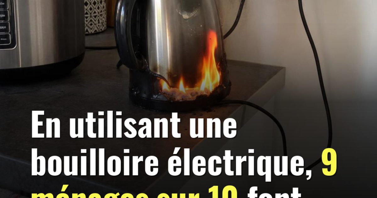 Bouilloire électrique : les erreurs que (presque) tout le monde fait sans s'en rendre compte