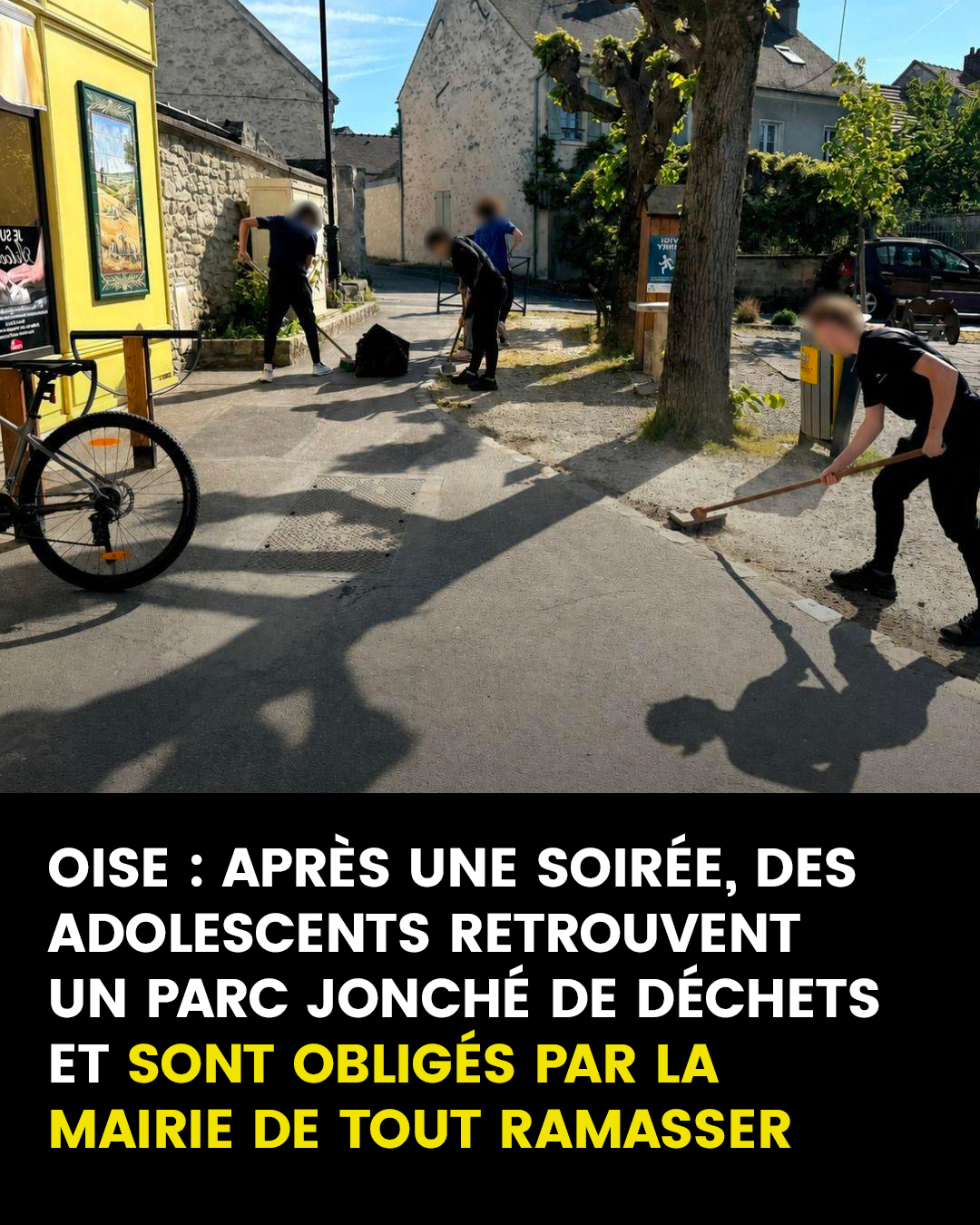 Oise : des adolescents laissent un parc en mauvais état, la mairie les identifie et les oblige à participer au nettoyage des lieux