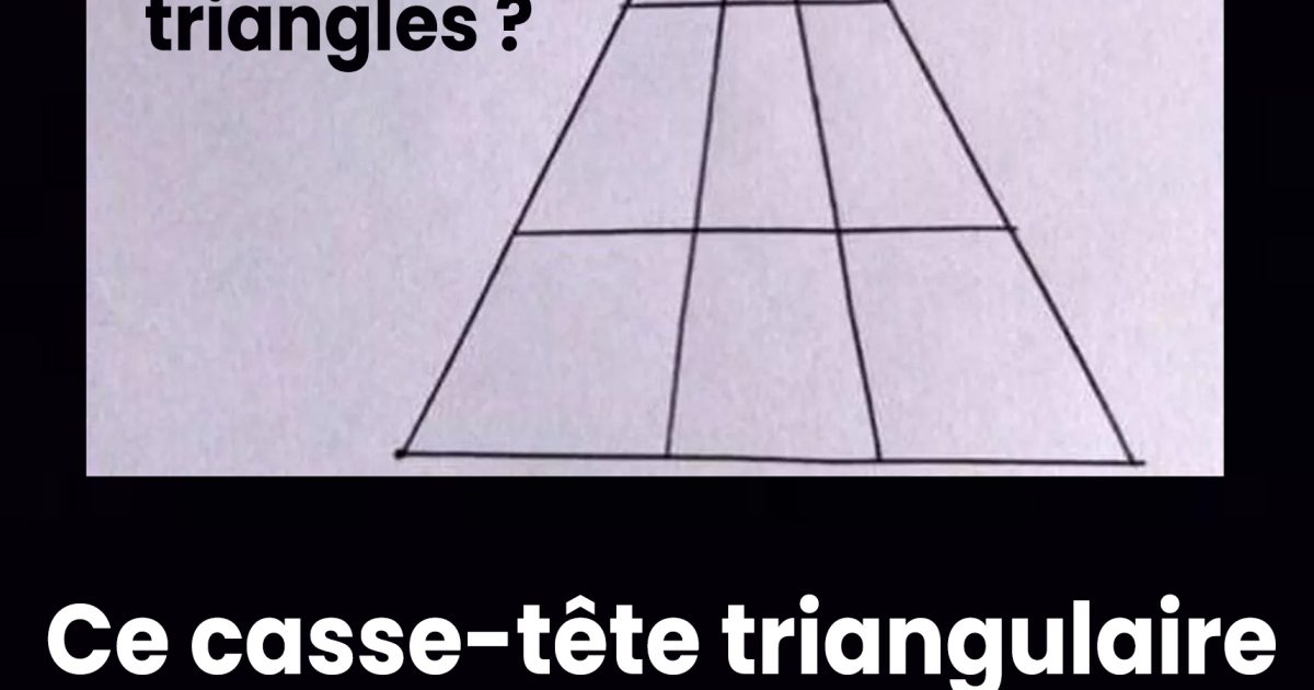 On a passé la journée entière à débattre de cette énigme triangulaire. Et vous, pouvez-vous la résoudre ?