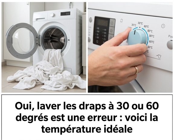 Oui, laver les draps à 30 et 60 degrés est une erreur : voici la température correcte