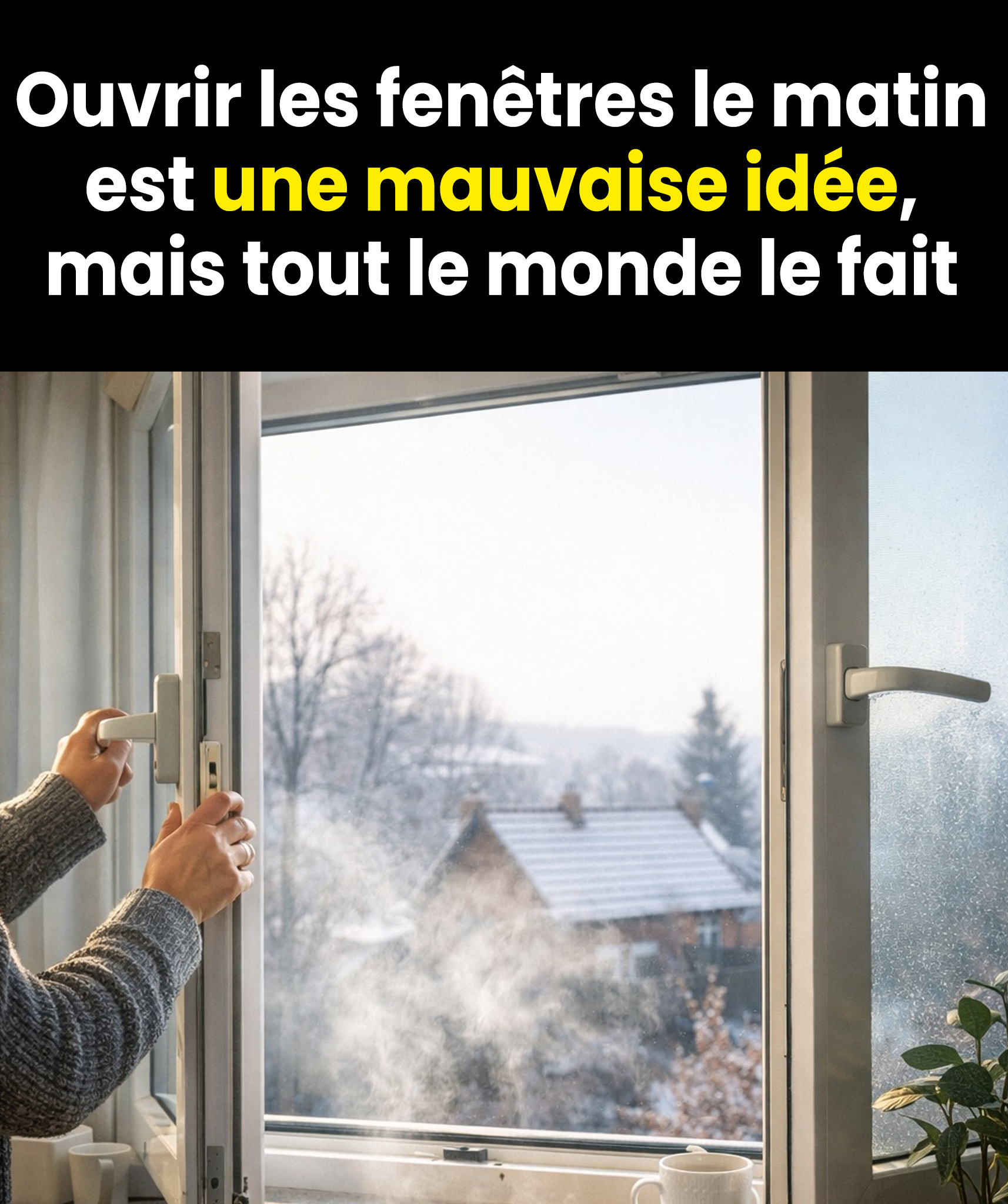 Ouvrir les fenêtres le matin en hiver : le geste qui aggrave la qualité de l'air de votre logement