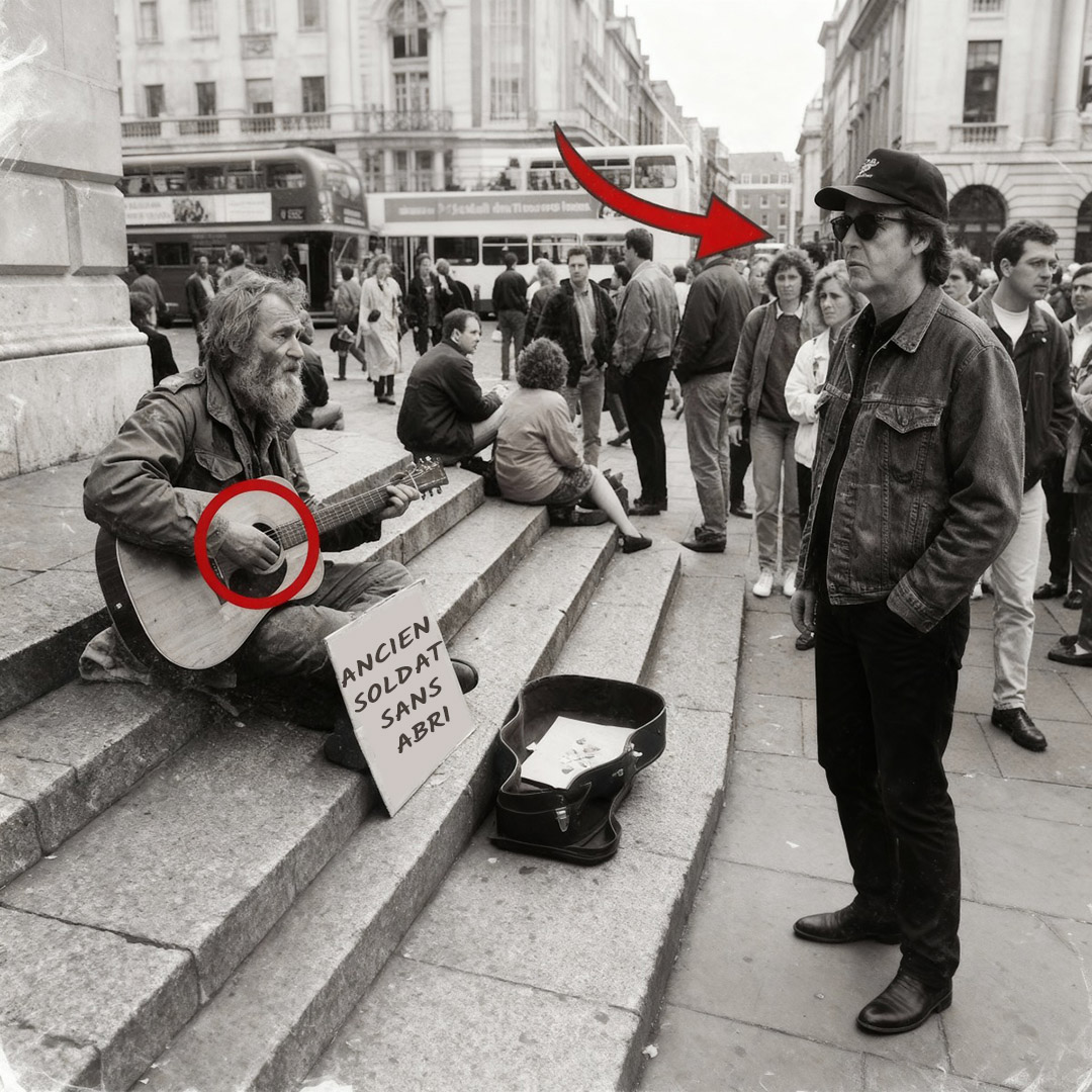 Paul McCartney a croisé un ancien combattant sans-abri jouant une chanson des Beatles — ce qu’il a fait ensuite a changé sa vie