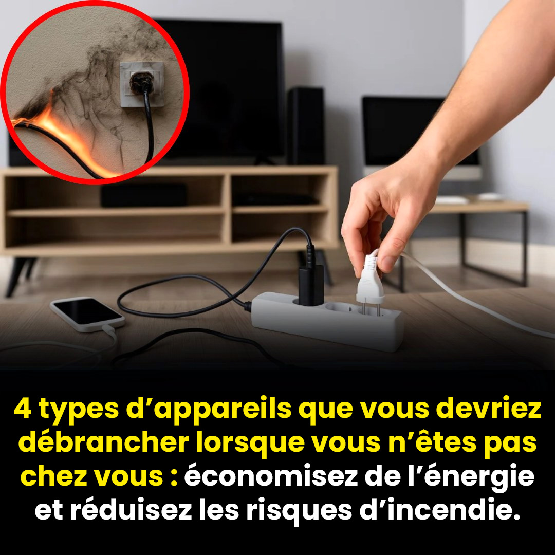 Pensez à débrancher ces appareils lorsque vous ne les utilisez pas