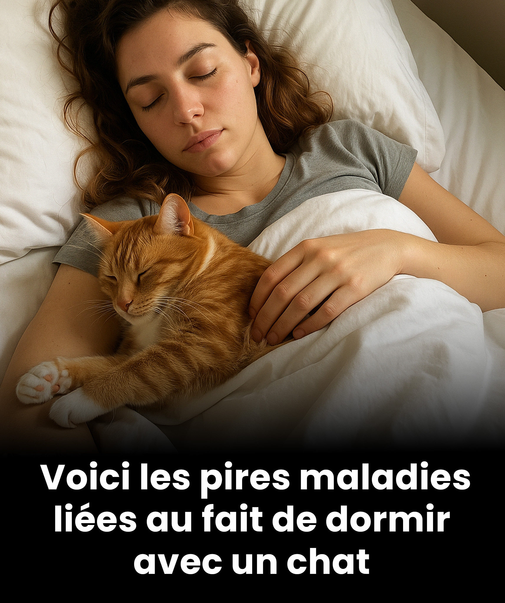 Peut-on dormir avec notre chat sans risque ?
